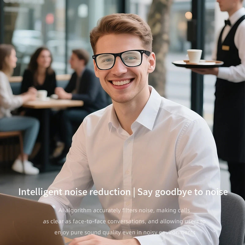 Inteligentne okulary AI z tłumaczeniem głosowym i Bluetooth