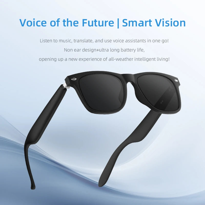 Inteligentne okulary AI z tłumaczeniem głosowym i Bluetooth