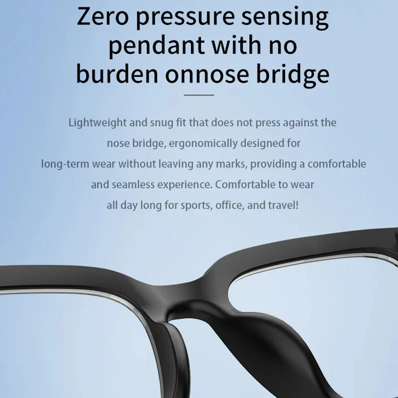 Inteligentne okulary AI z tłumaczeniem głosowym i Bluetooth